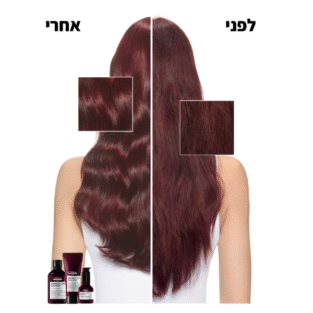 לפני אחרי השימוש בסדרה החדשה